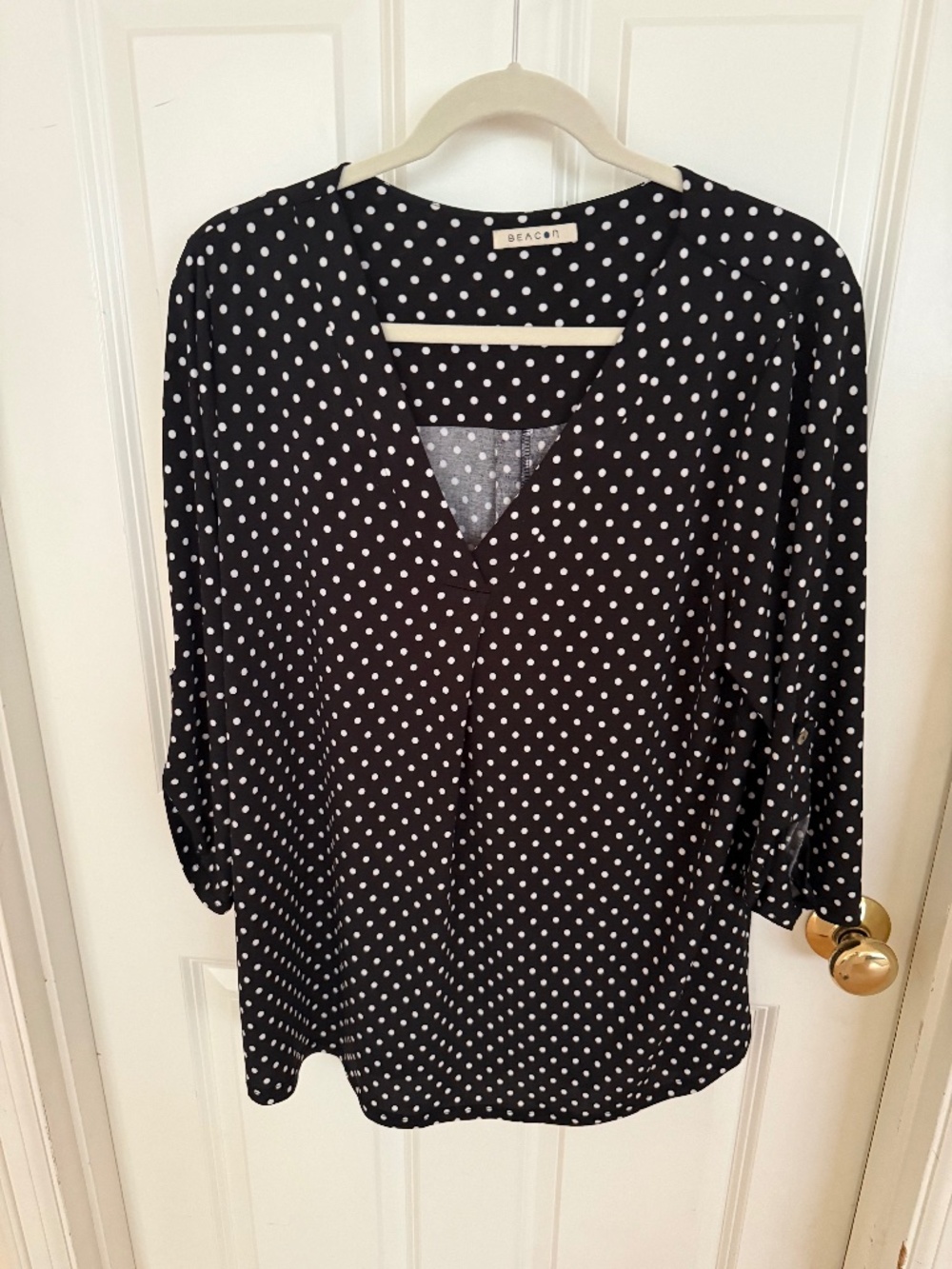 beacon top black/white dots 1x poly/span